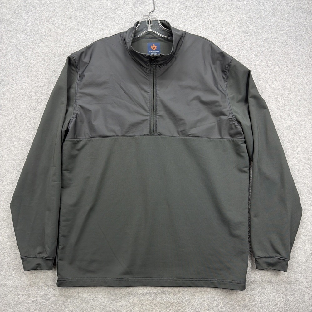 Donald Ross Sport 1/4 Zip Pullover Mens XL Grey Golf Performance Windbreaker‎
